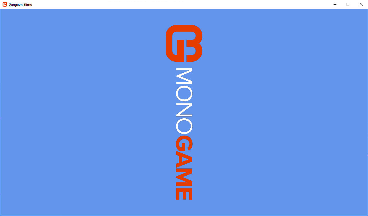 Figure 6-6: The MonoGame logo drawn rotated 90° and centered on the game window