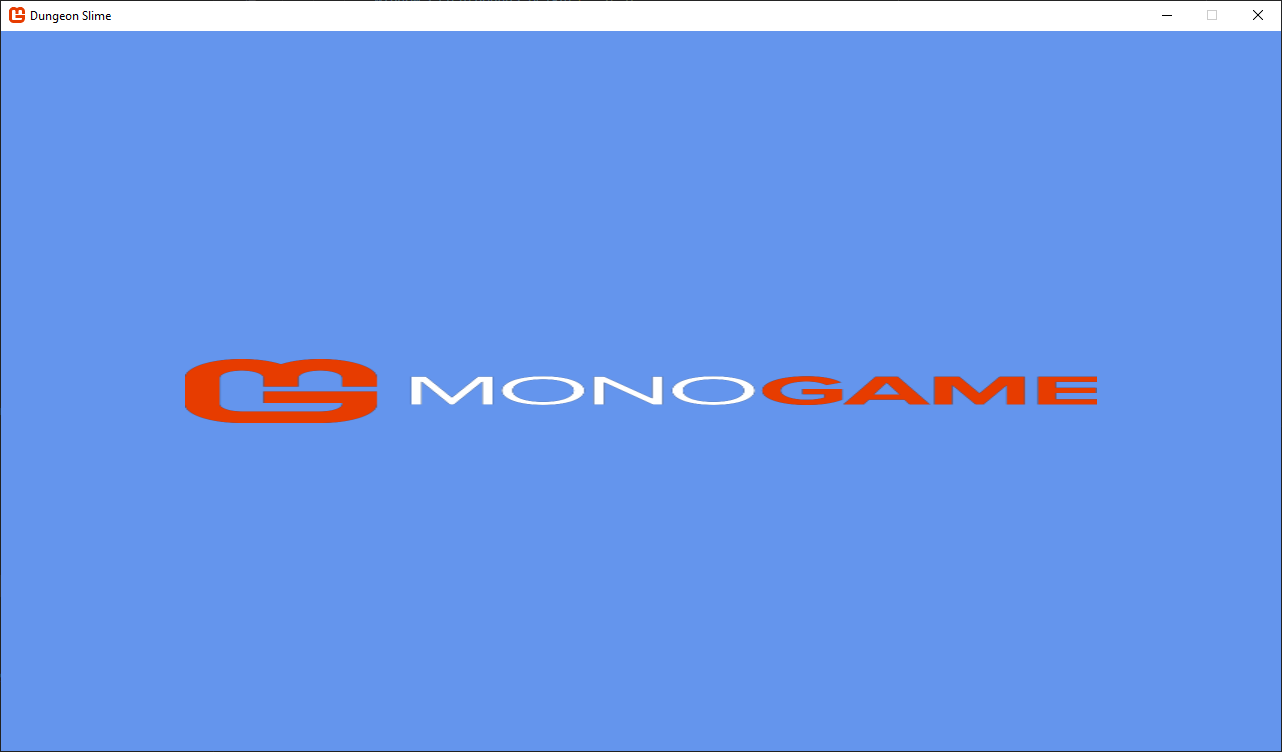 Figure 6-9: The MonoGame logo drawn scaled at 1.5x the size on the x-axis and 0.5x on the y-axis