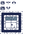 Figure 13-3: The texture atlas for our game updated to include the tileset for the tilemap