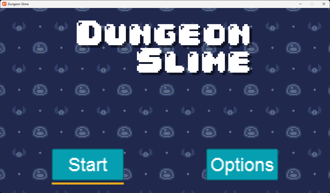 Figure 20-2: Title screen with default Gum buttons