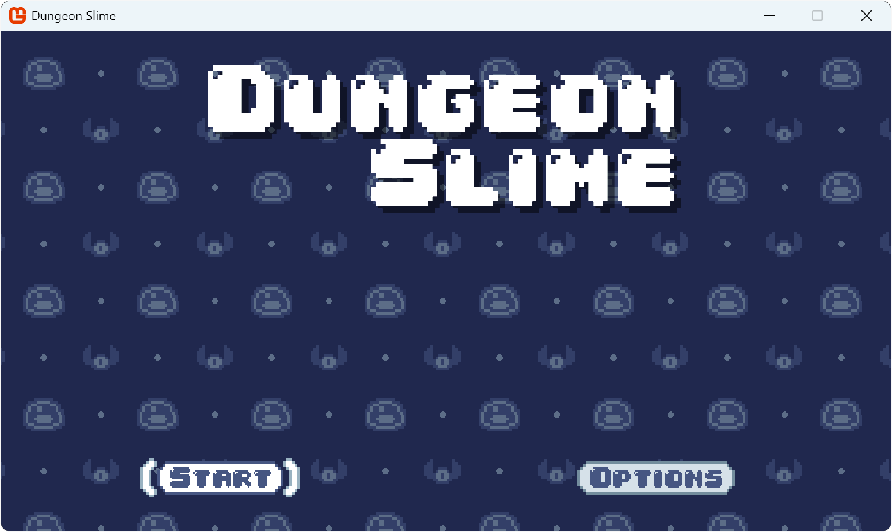 Figure 0-1: The title screen of Dungeon Slime